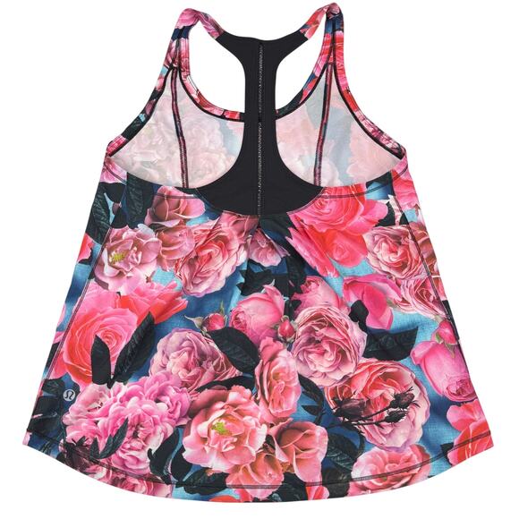 LULULEMON Lightened Up Singlet Size 6 Secret Garden / Black - Picture 10 of 11